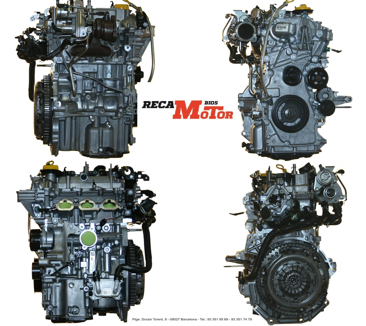 Motor nuevo Nissan Renault H4B ( 3 CILINDROS 900 cc )