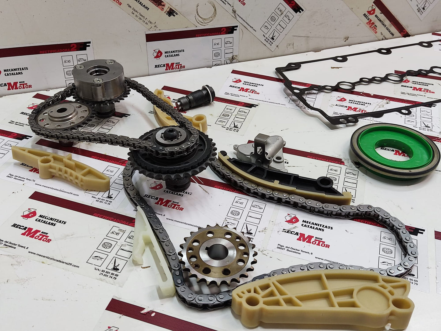 KIT DISTRIBUCION JAGUAR - LAND ROVER 2.0 "" completo "" polea arbol de levas